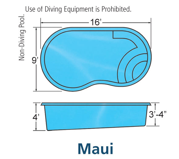 Viking Maui In-ground swimming pool installation by Seattle pool builder