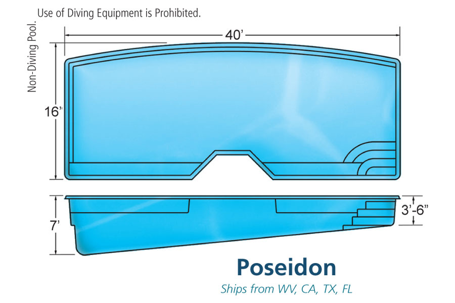 Viking Poseidon In-ground swimming pool installation by Seattle pool builder